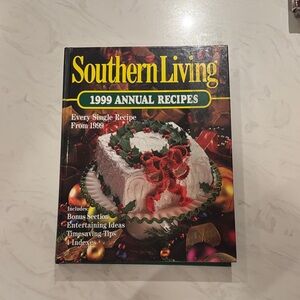 Southern Living 1999 Annual Recipes Cookbook - Green, Yellow, Red Cover Art